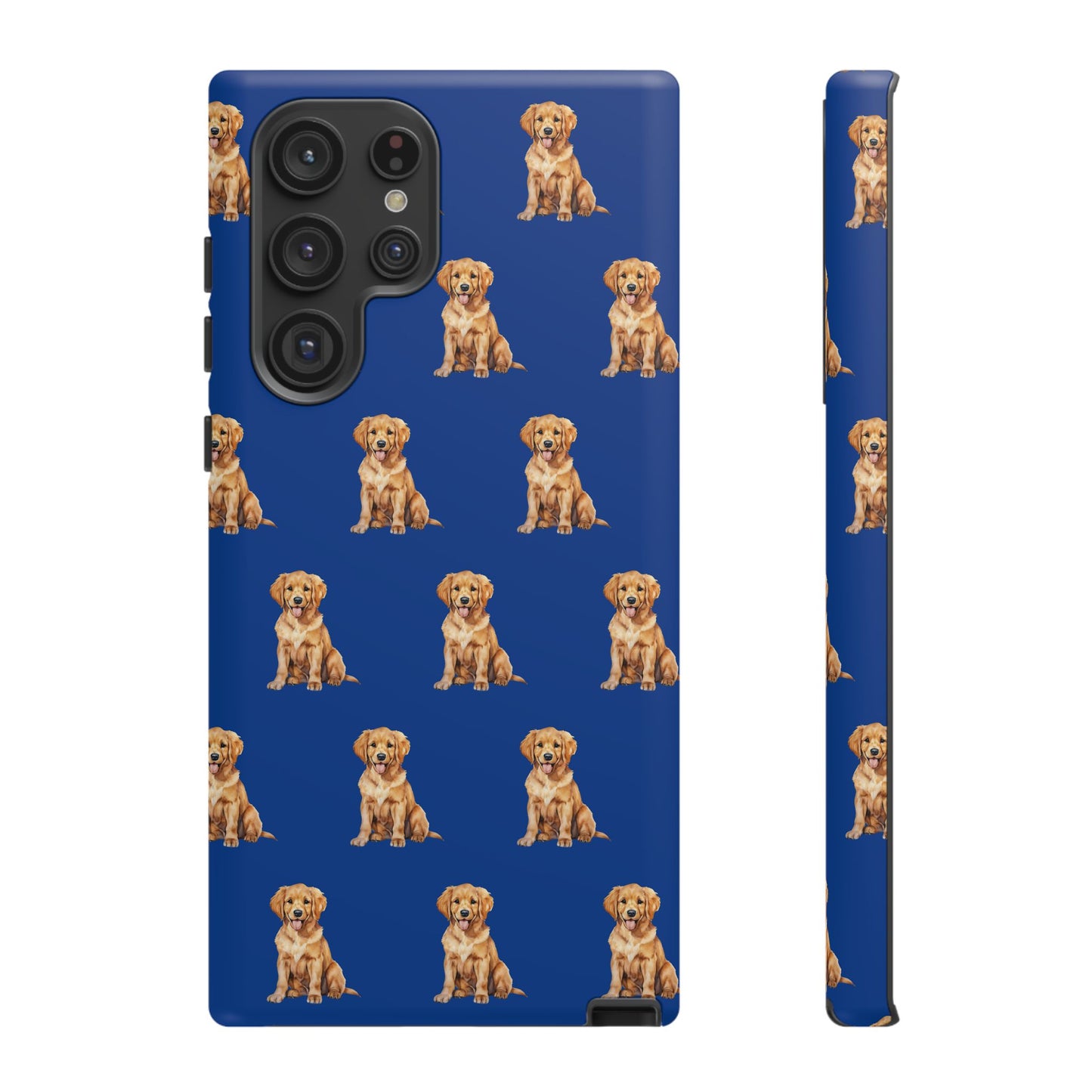 Golden Retriever Phone Case Blue