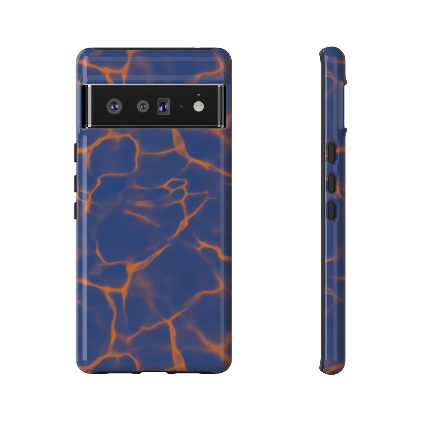 Marble Phone Case Blue Orange