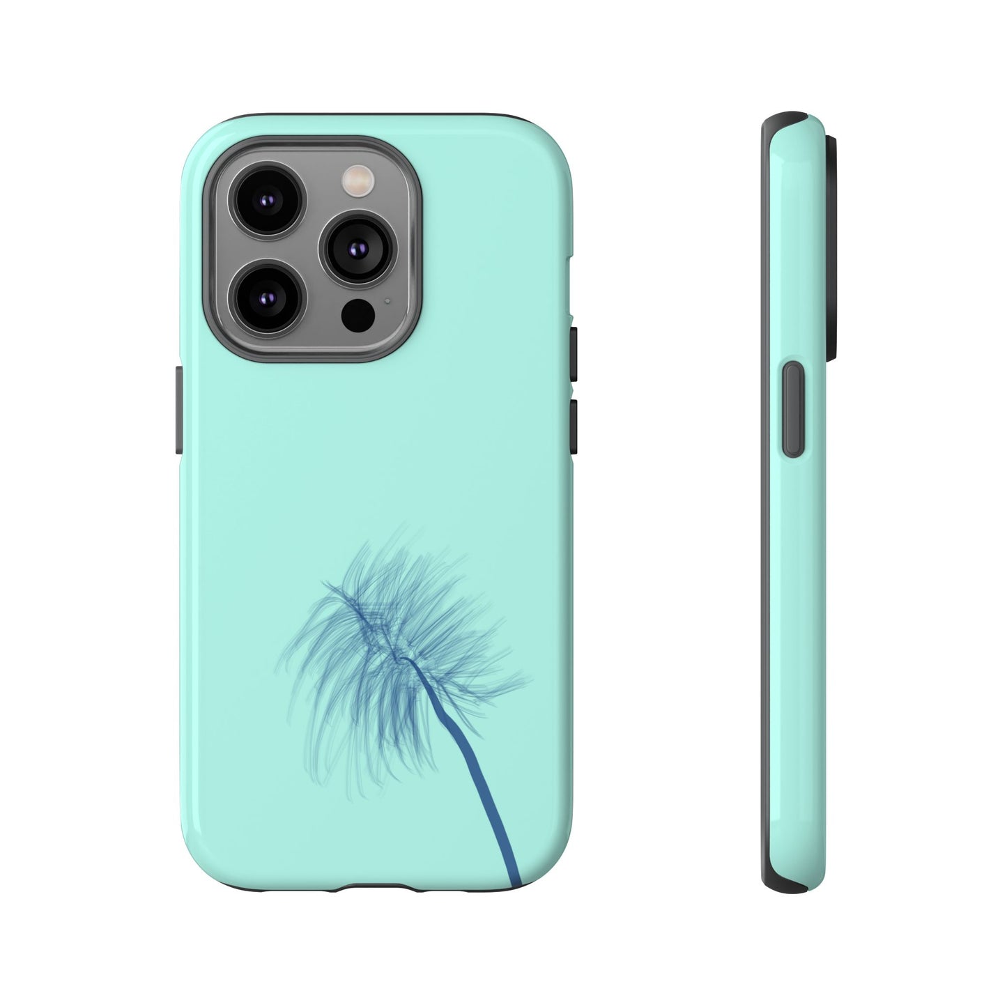 Dandelion Blowball Phone Case Aqua