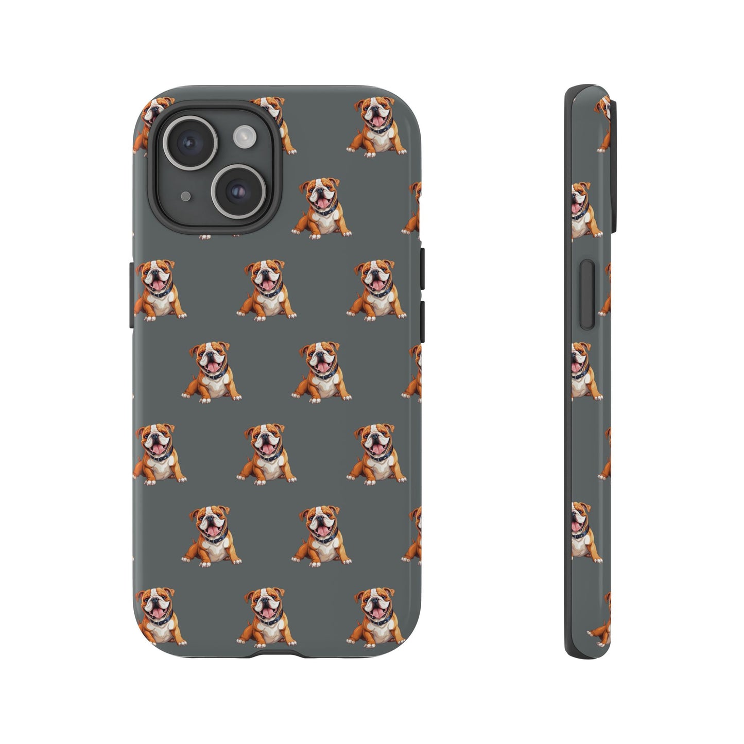 Bulldog Phone Case Gray