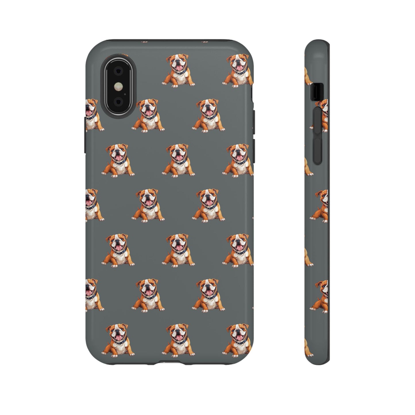 Bulldog Phone Case Gray