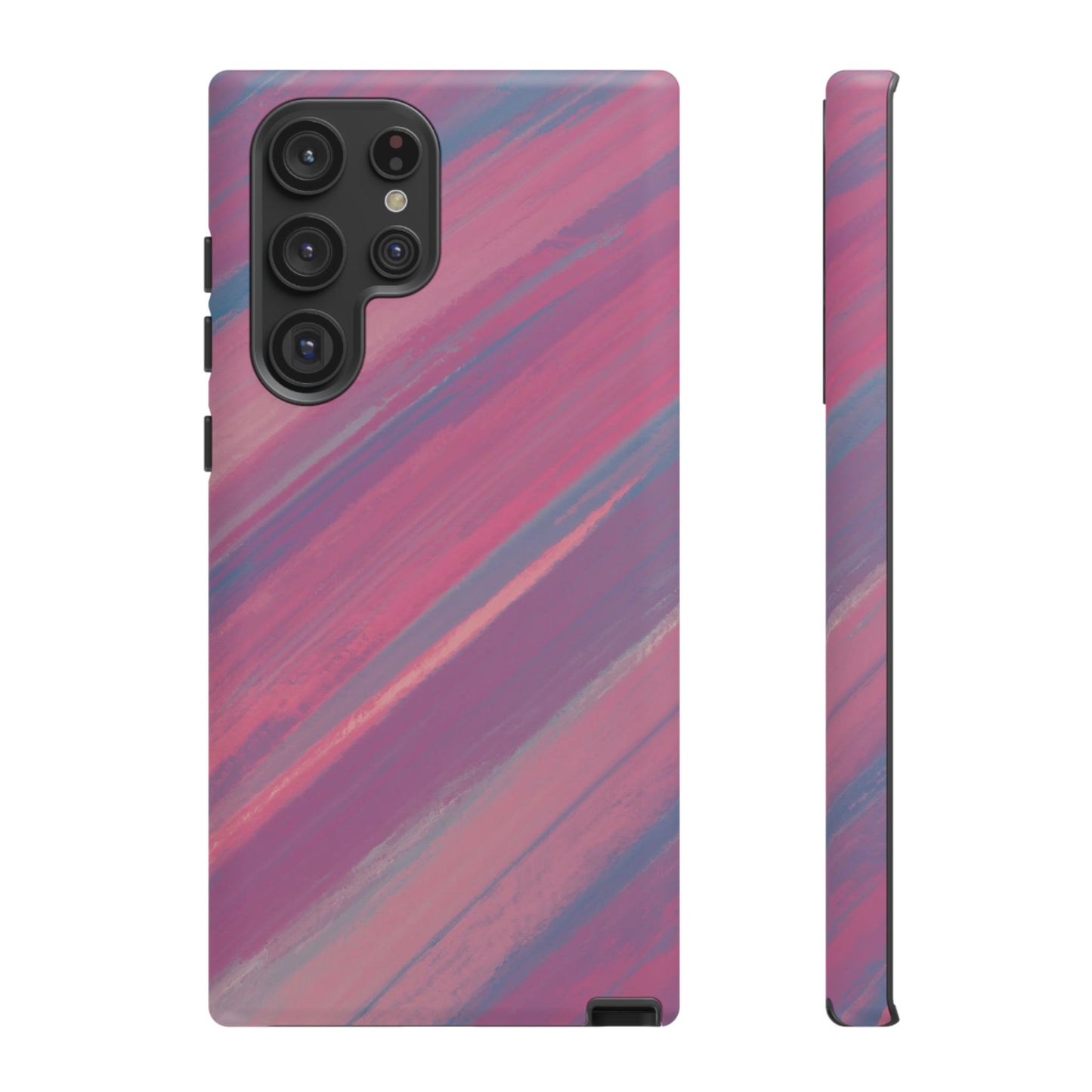 Striped Phone Case Pink