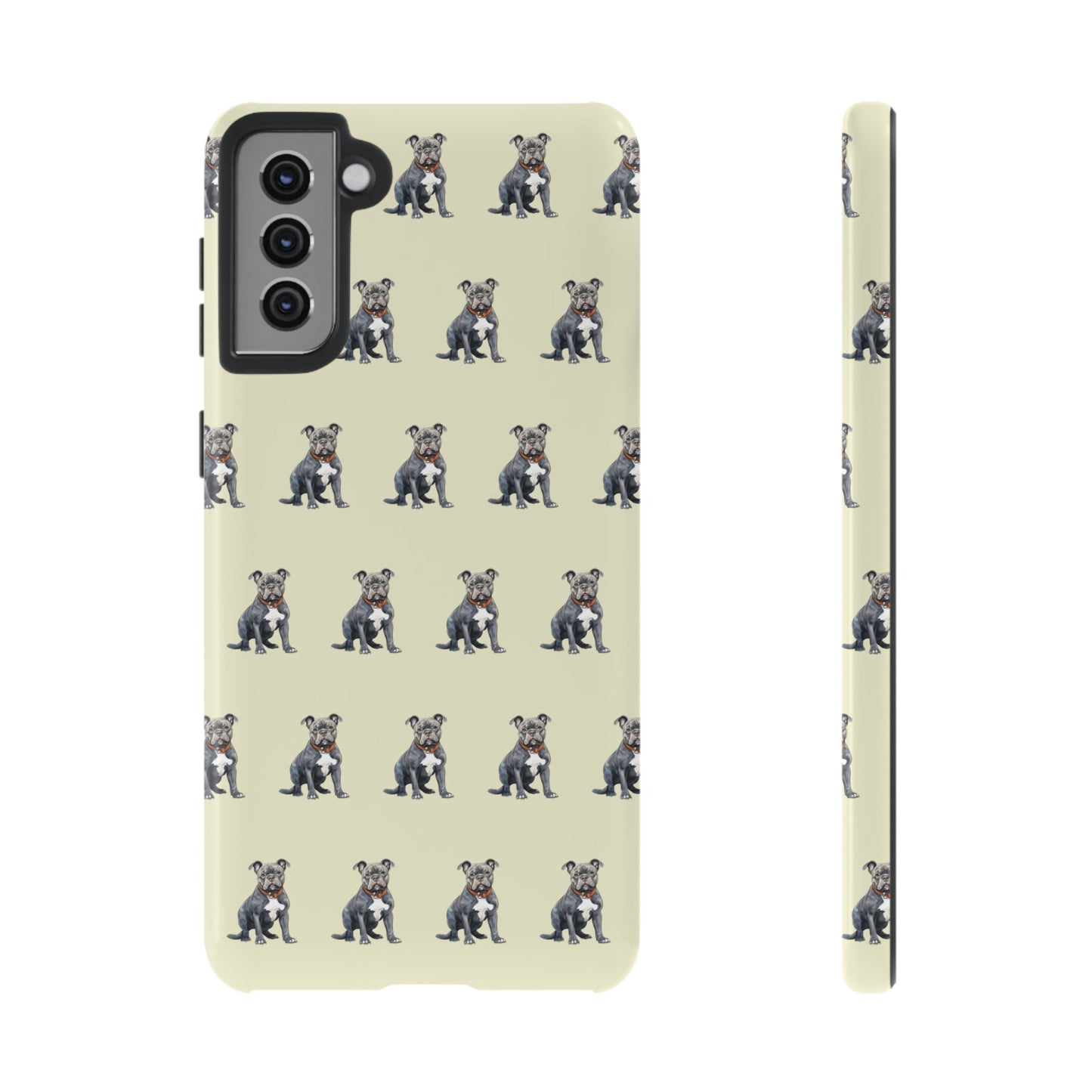 Pitbull Phone Case Cream