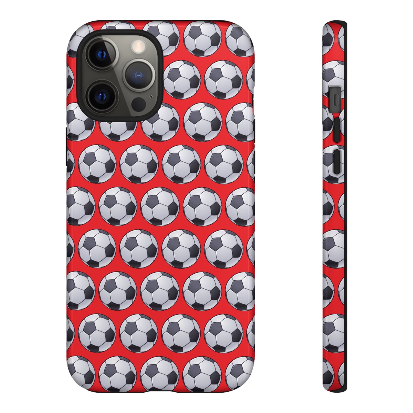 Soccer Ball Phone Case Red