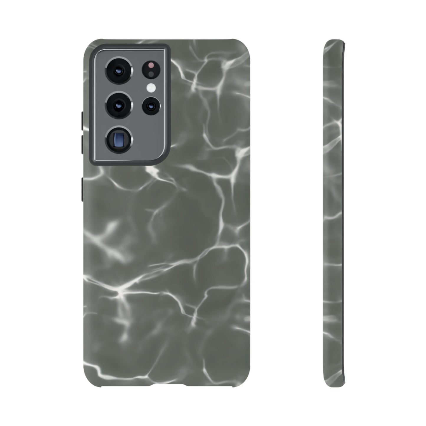 Marble Print Phone Case Gray