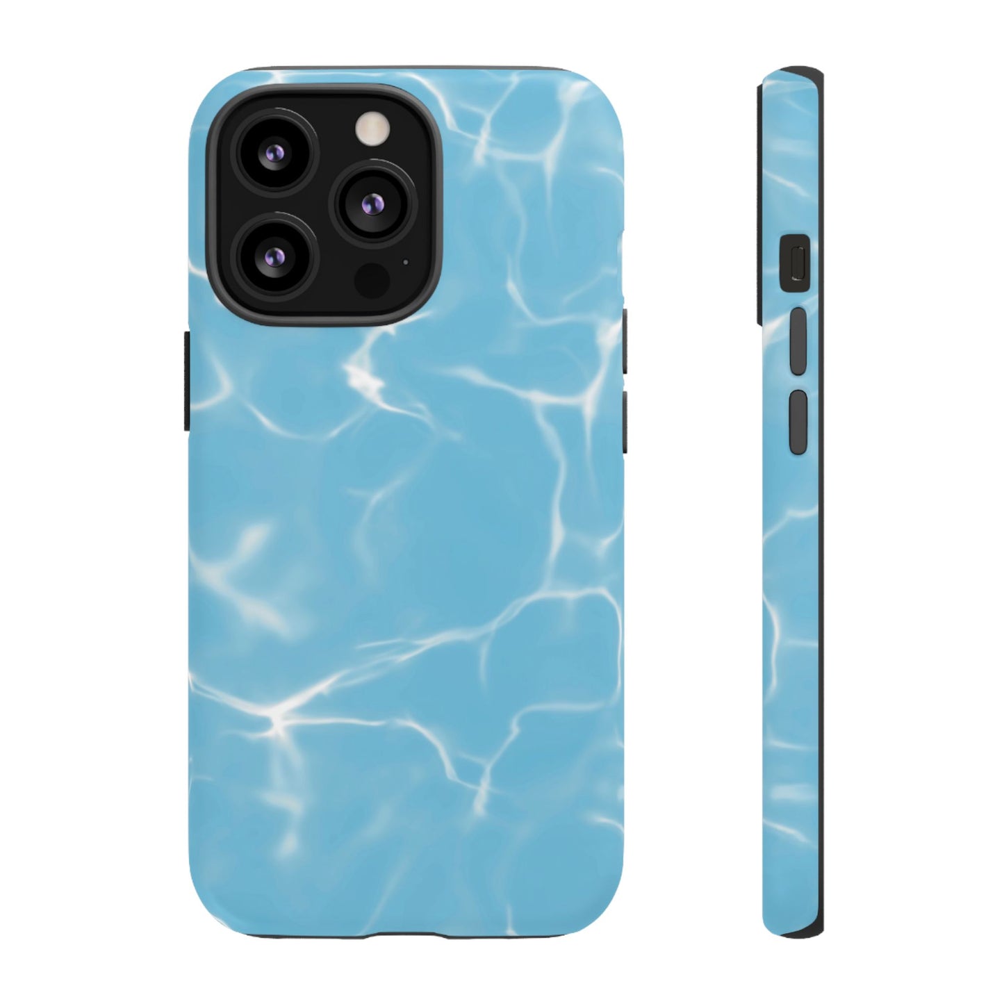 Marble Phone Case Light Blue