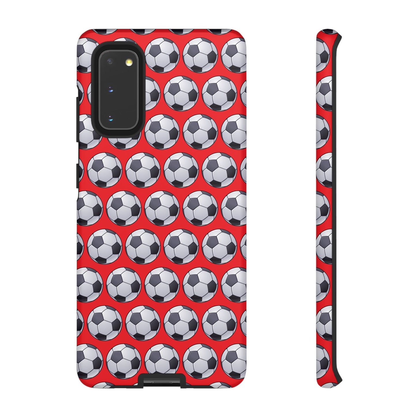 Soccer Ball Phone Case Red