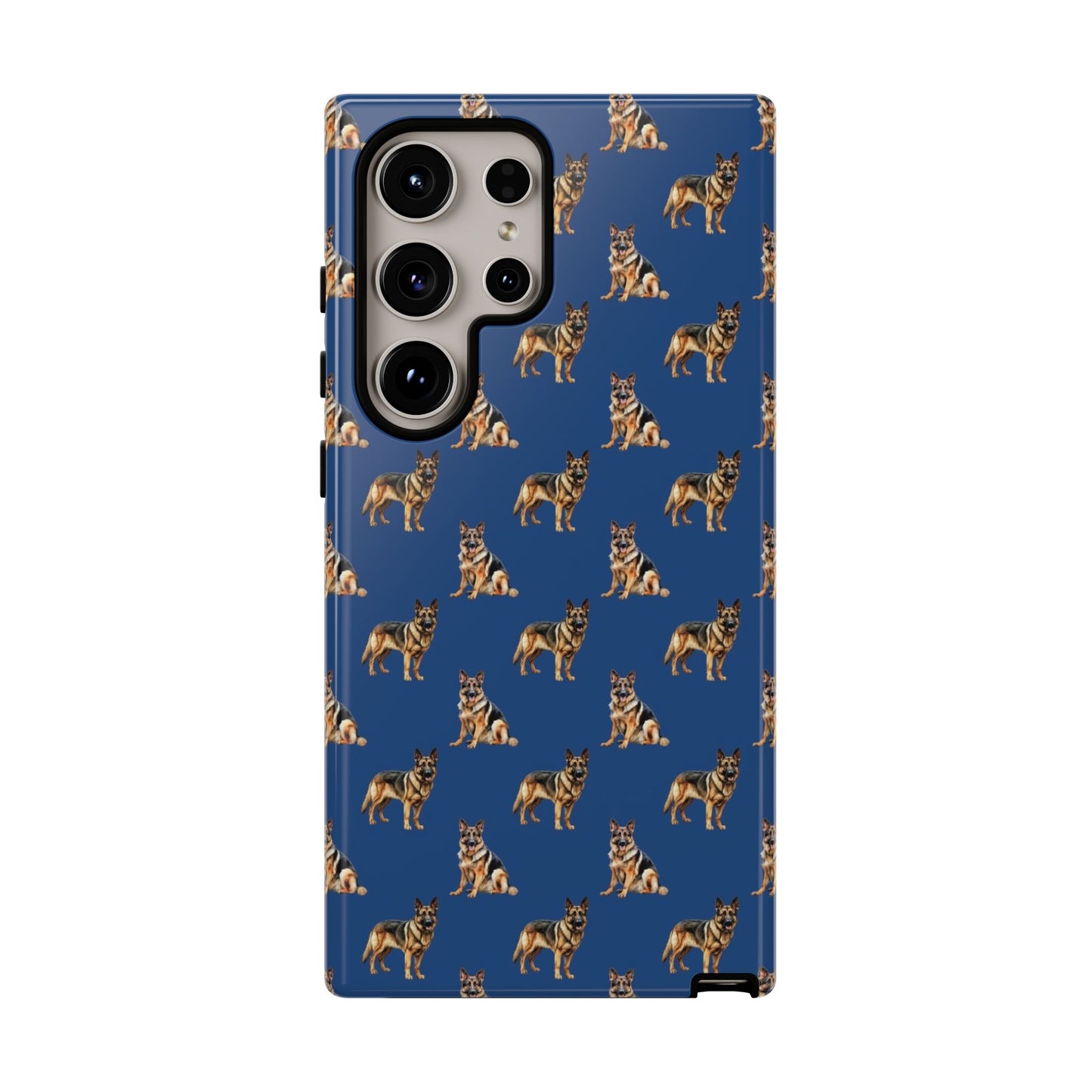 German Shepherd Phone Case Blue