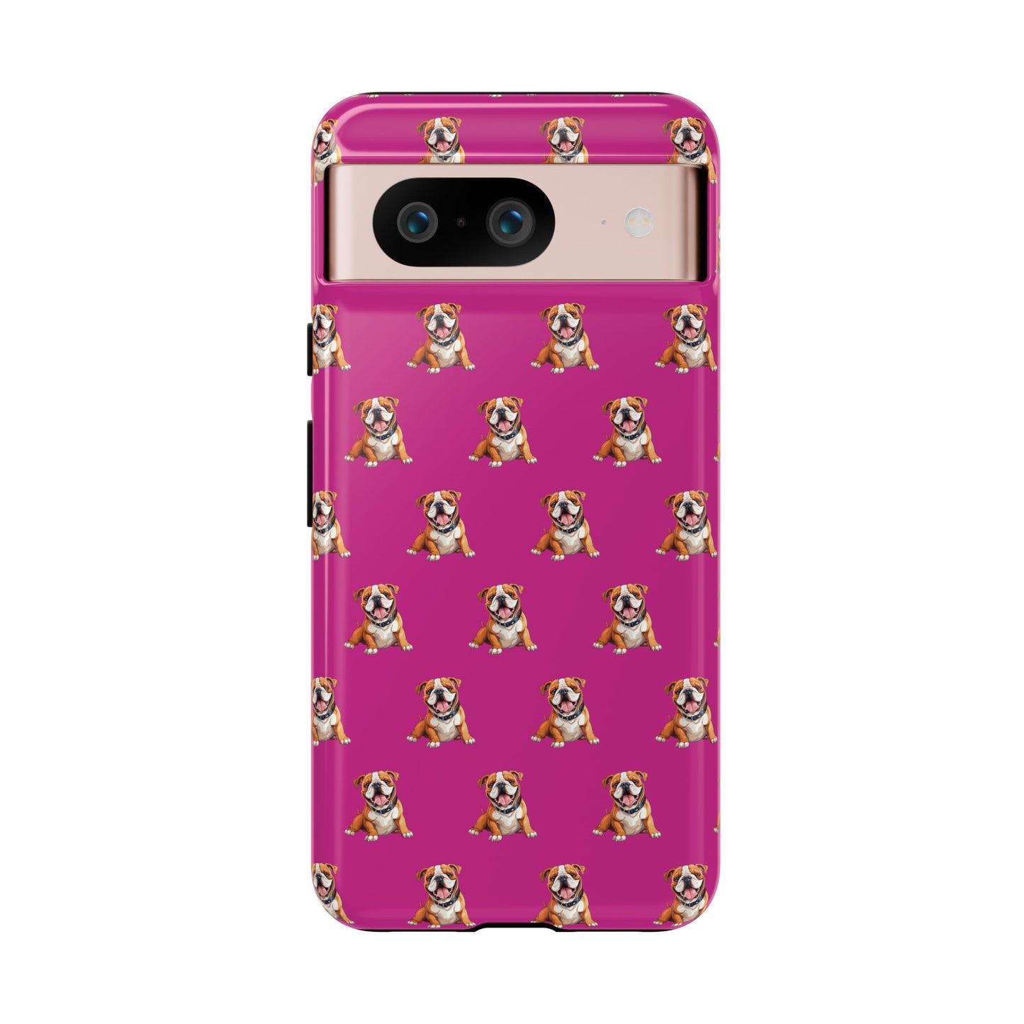 Bulldog Phone Case Pink