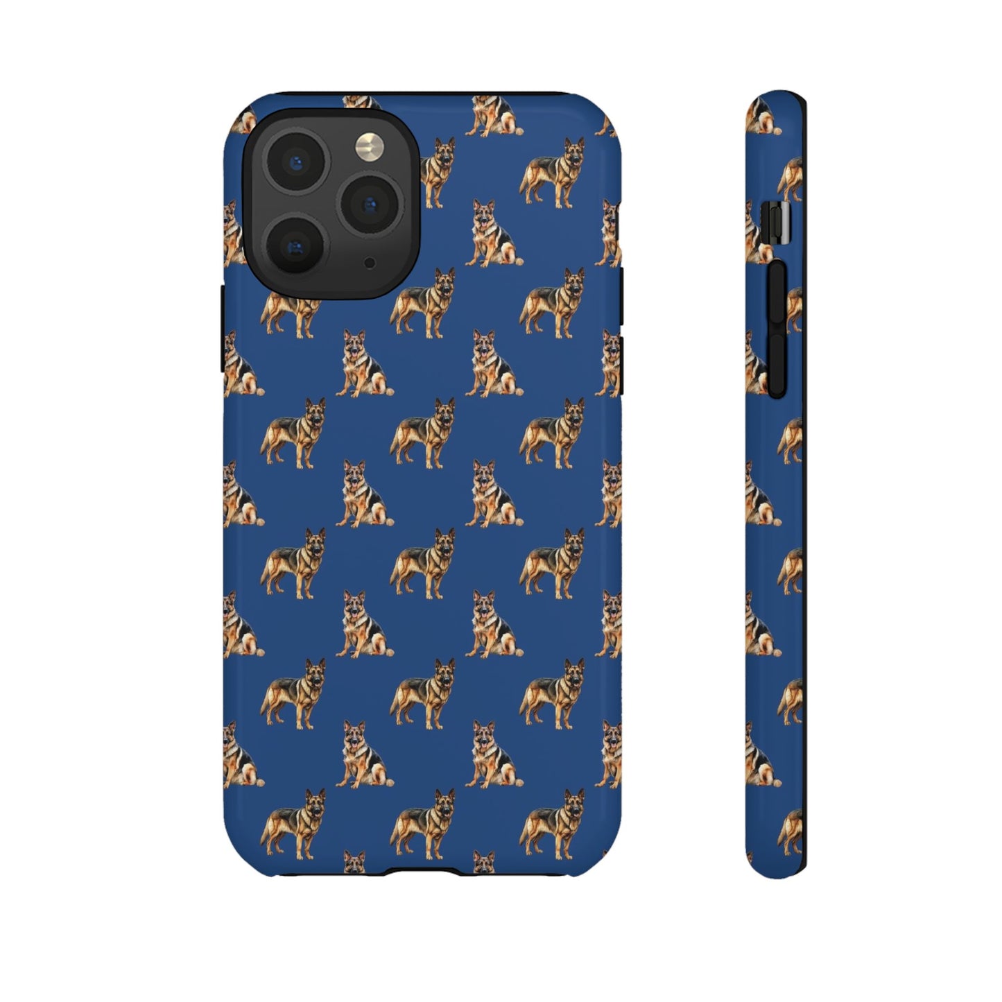 German Shepherd Phone Case Blue