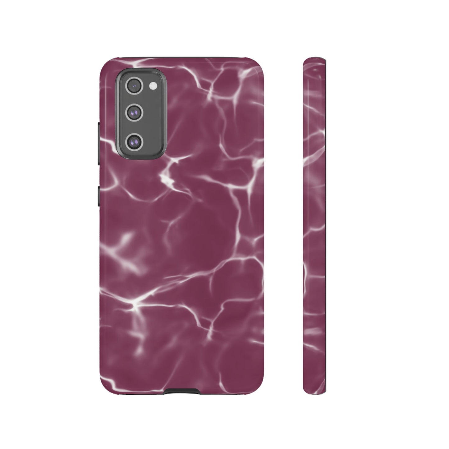 Marble Print Phone Case Maroon