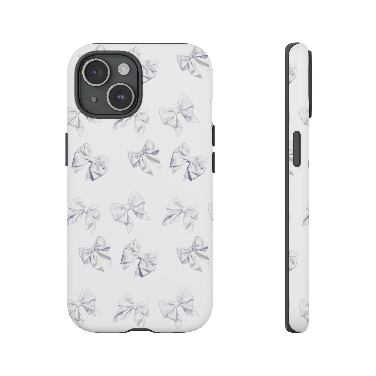 Bow Phone Case White on White