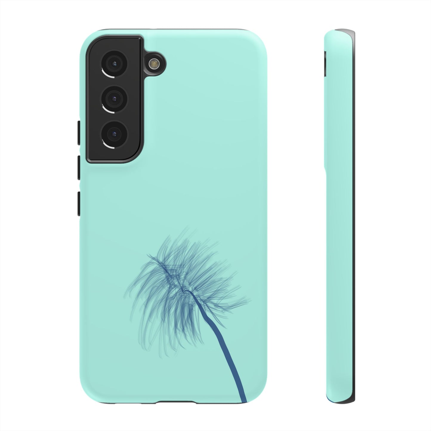 Dandelion Blowball Phone Case Aqua