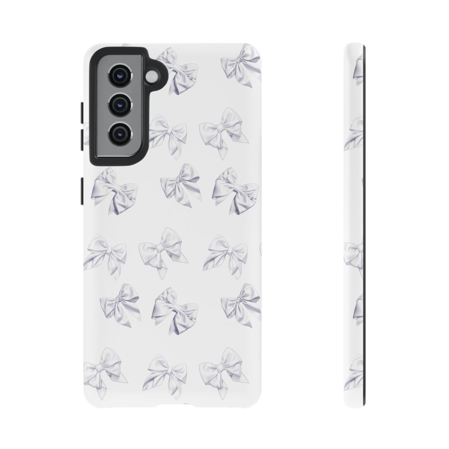 Bow Phone Case White on White