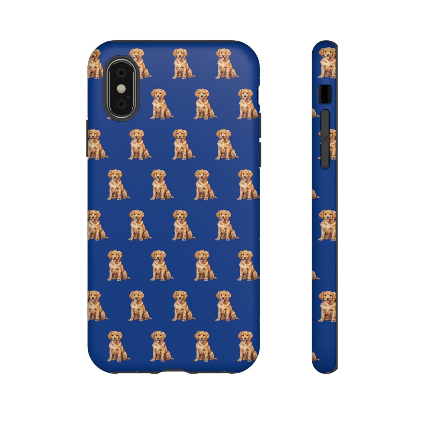 Golden Retriever Phone Case Blue