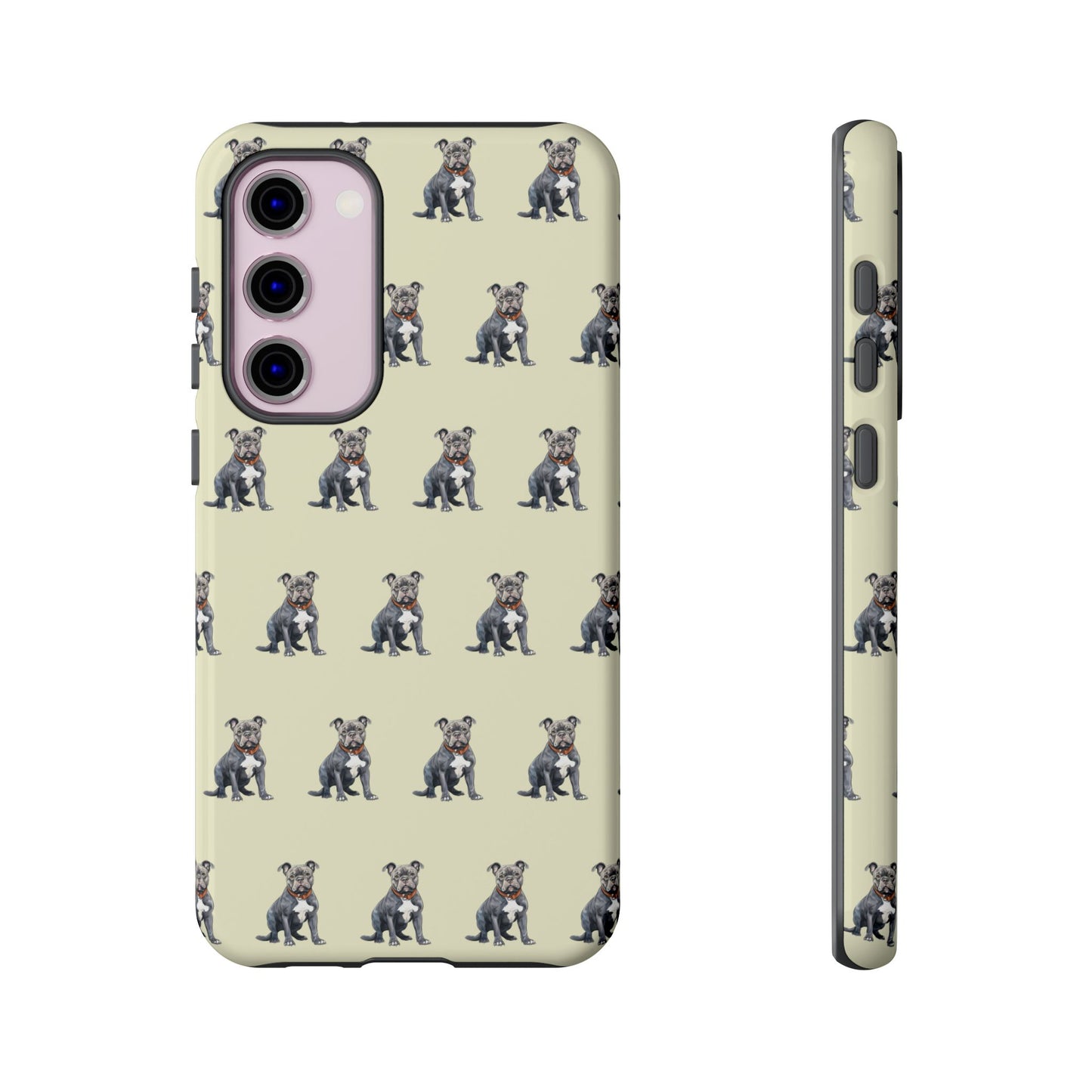 Pitbull Phone Case Cream