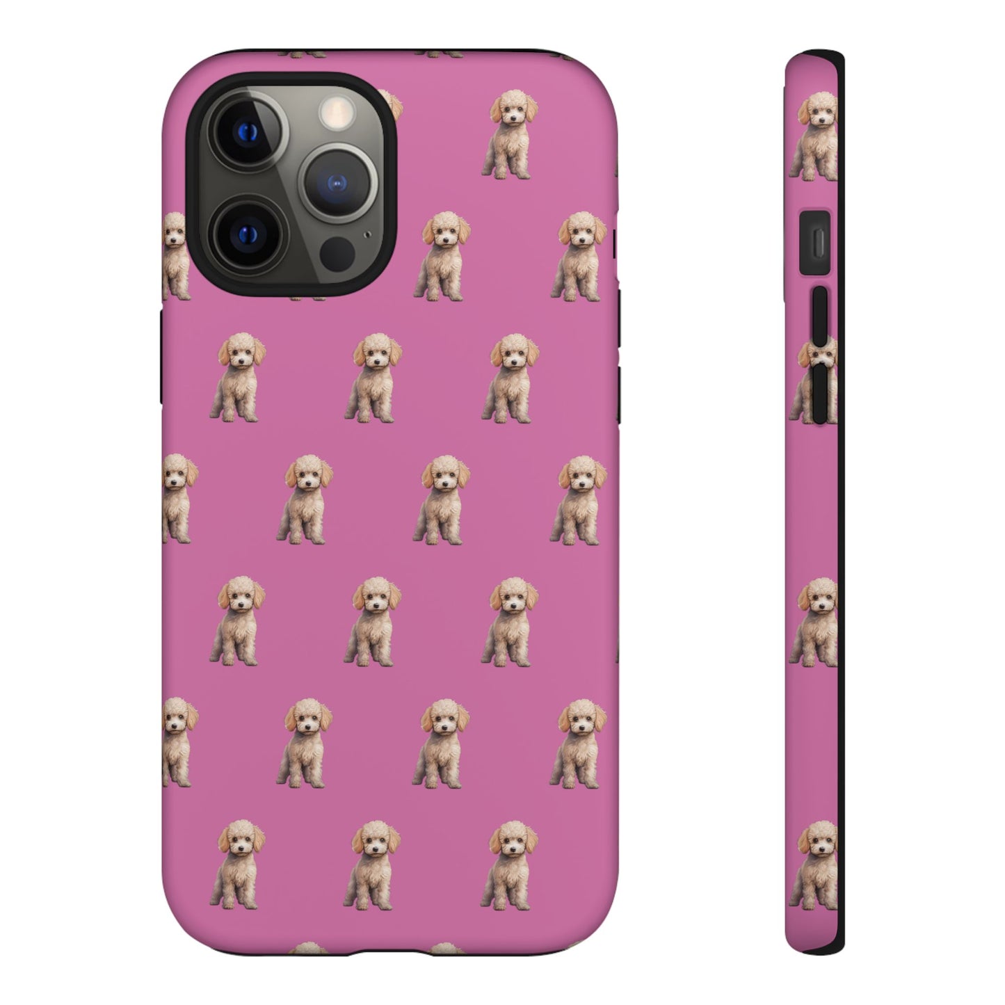 Poodle Phone Case Pink