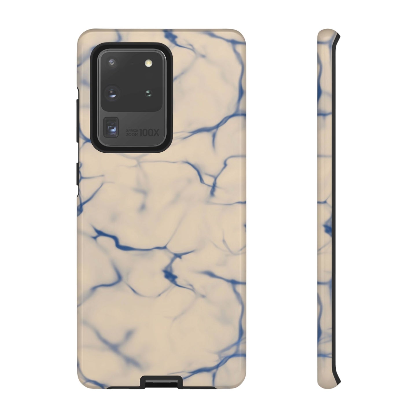 Marble Phone Case Cream Blue