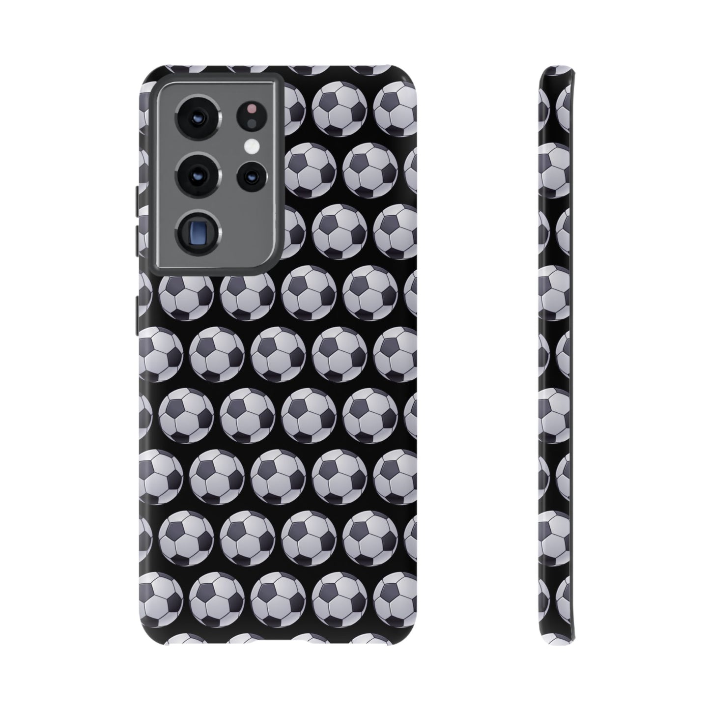 Soccer Ball Phone Case Black