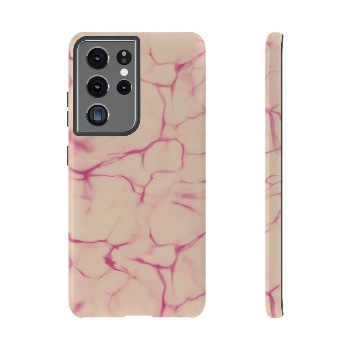 Marble Phone Case Cream Pink