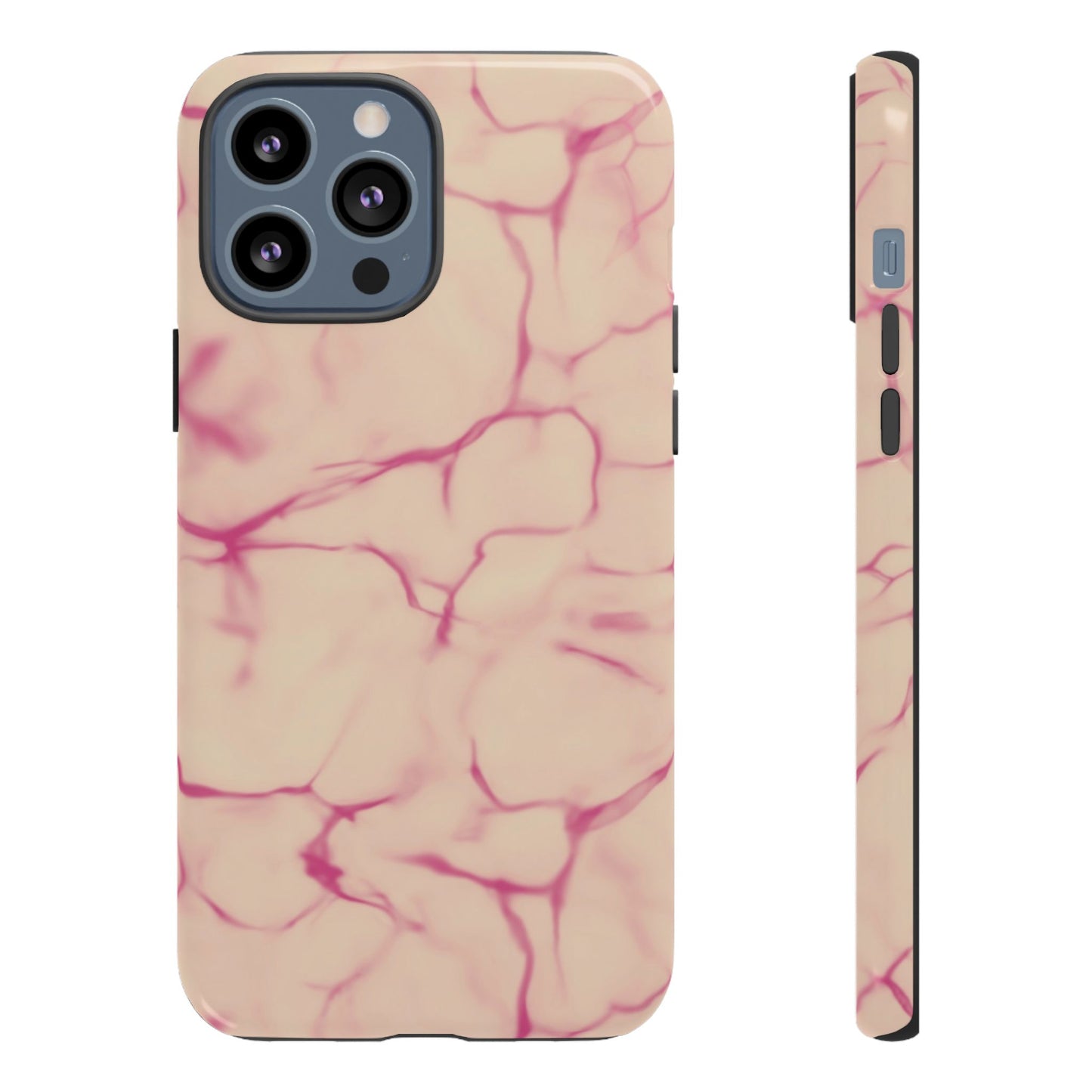 Marble Phone Case Cream Pink