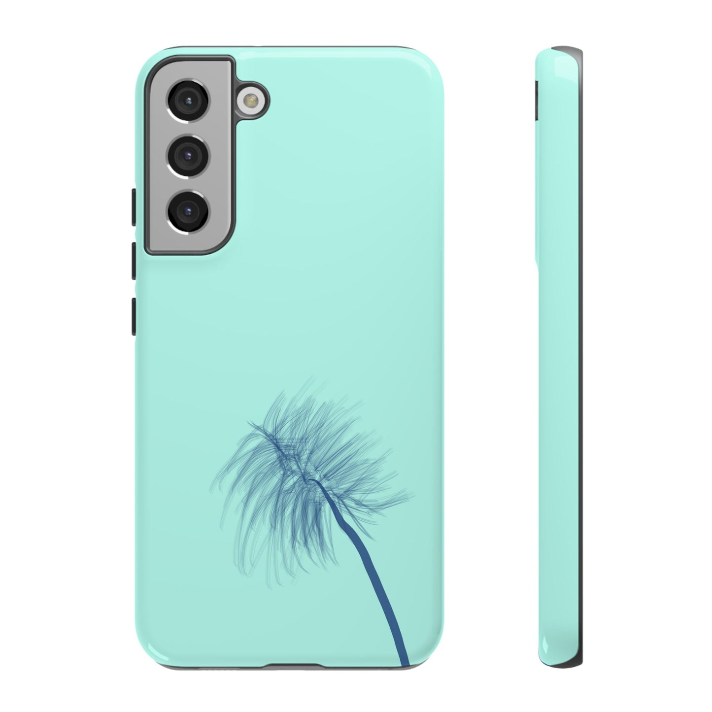 Dandelion Blowball Phone Case Aqua