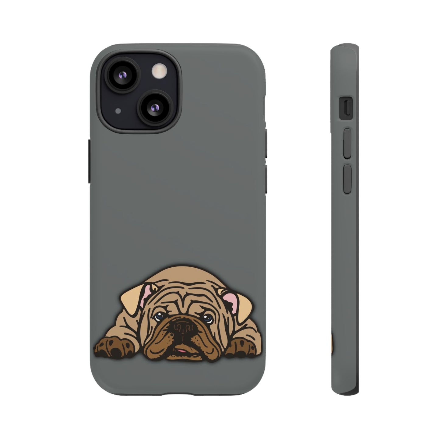 Bulldog Phone Case Gray