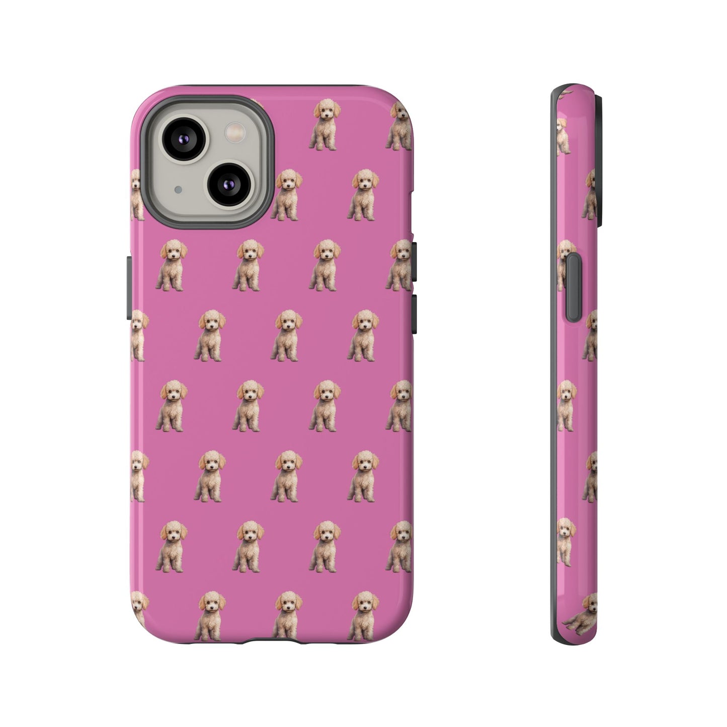 Poodle Phone Case Pink