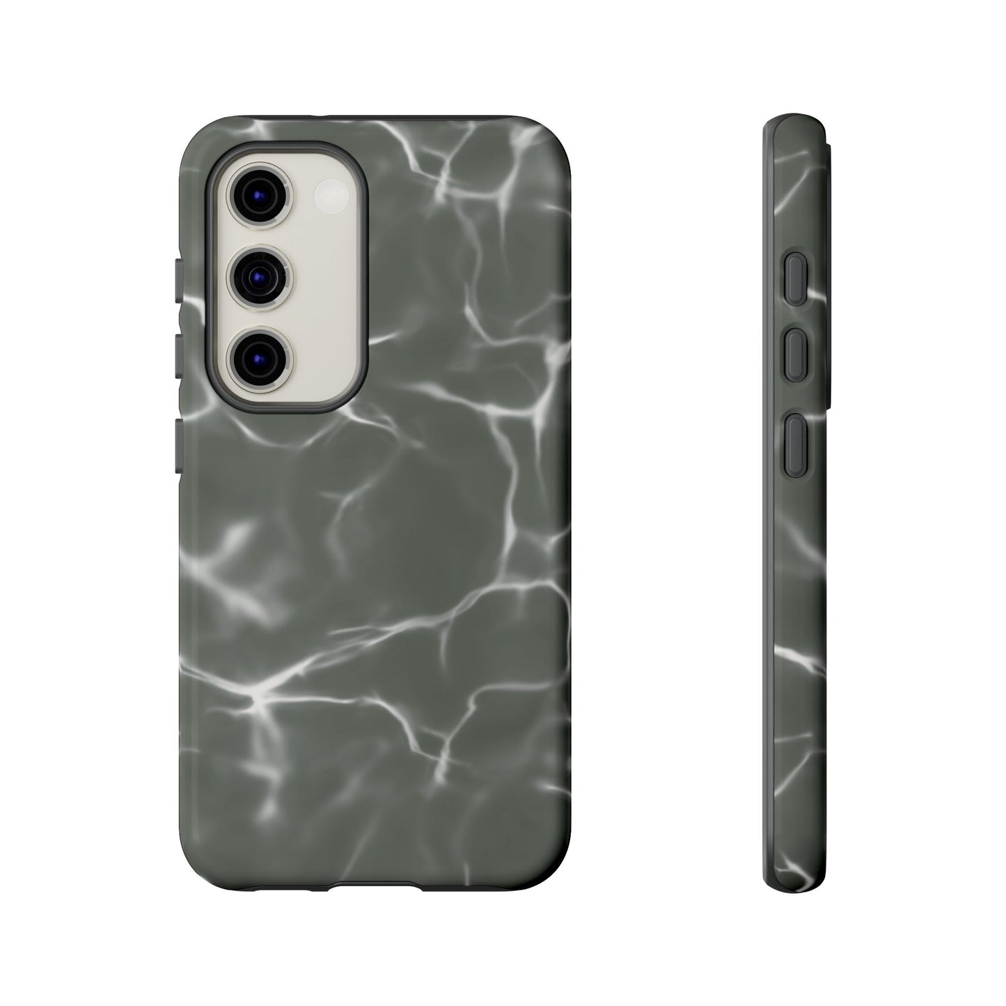 Marble Print Phone Case Gray