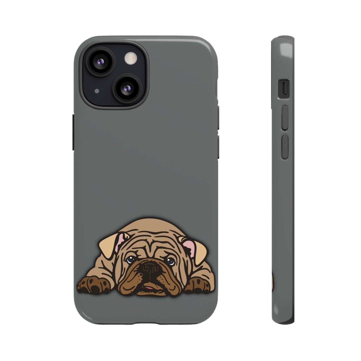 Bulldog Phone Case Gray