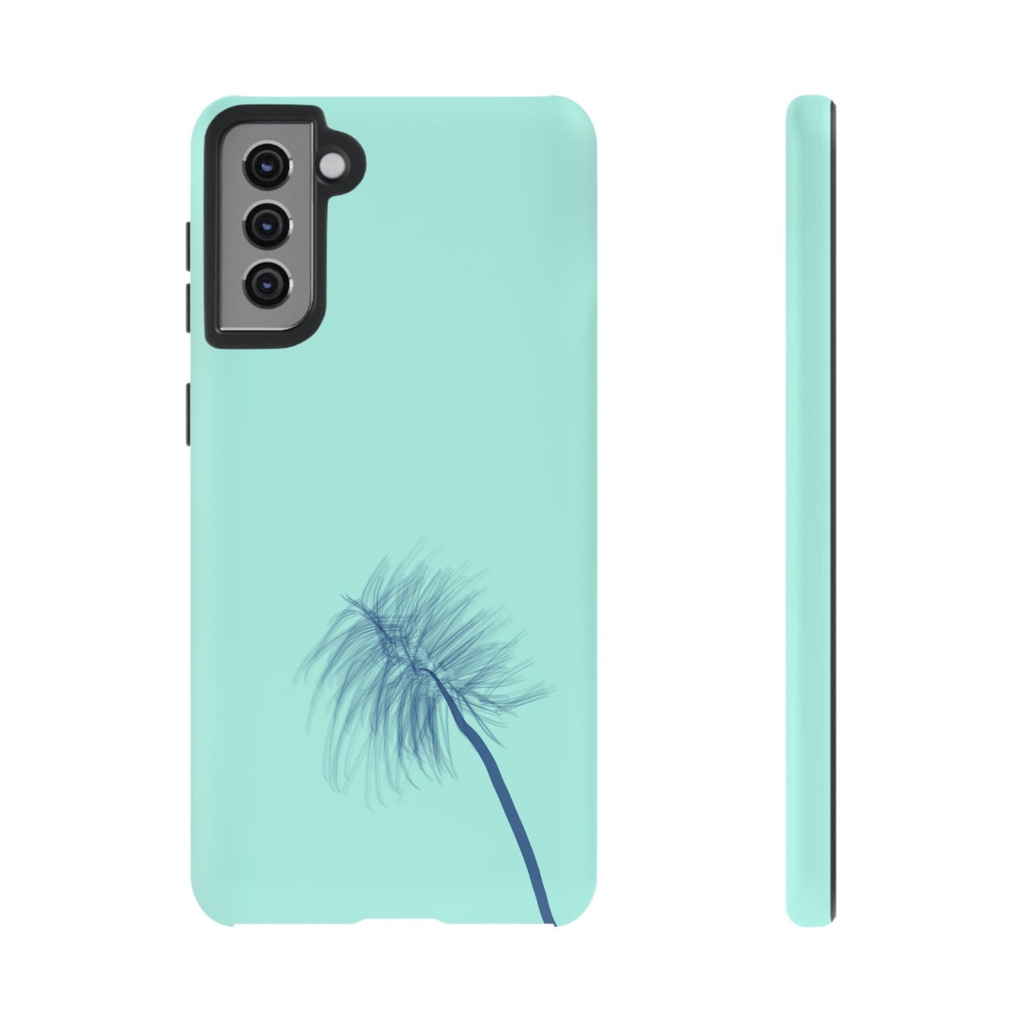 Dandelion Blowball Phone Case Aqua