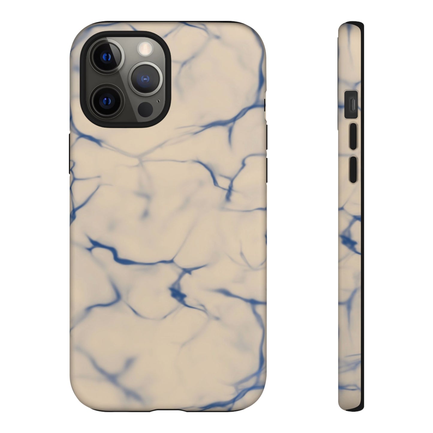 Marble Phone Case Cream Blue