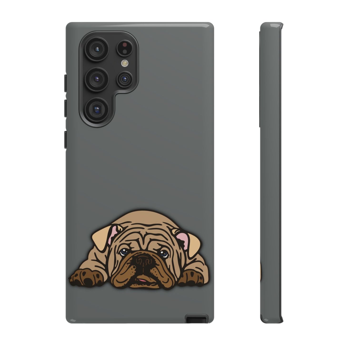 Bulldog Phone Case Gray