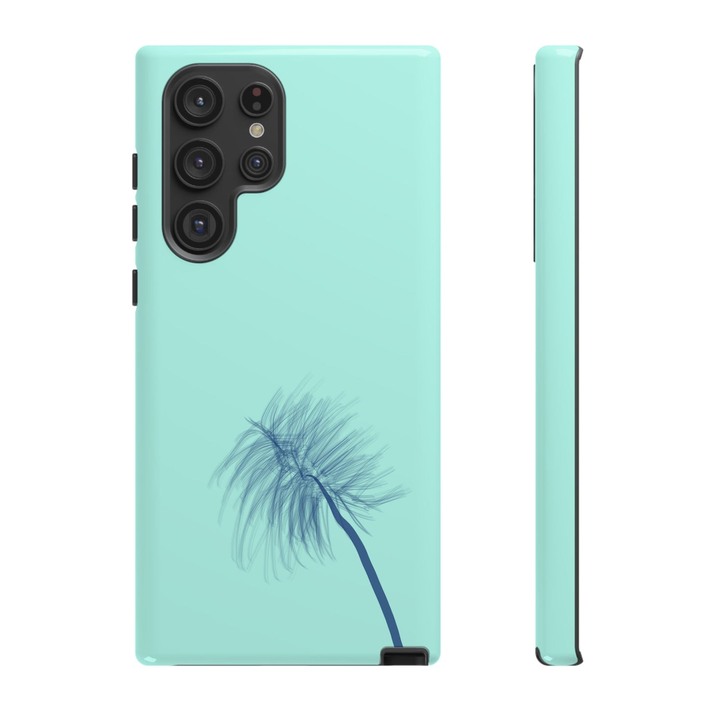 Dandelion Blowball Phone Case Aqua