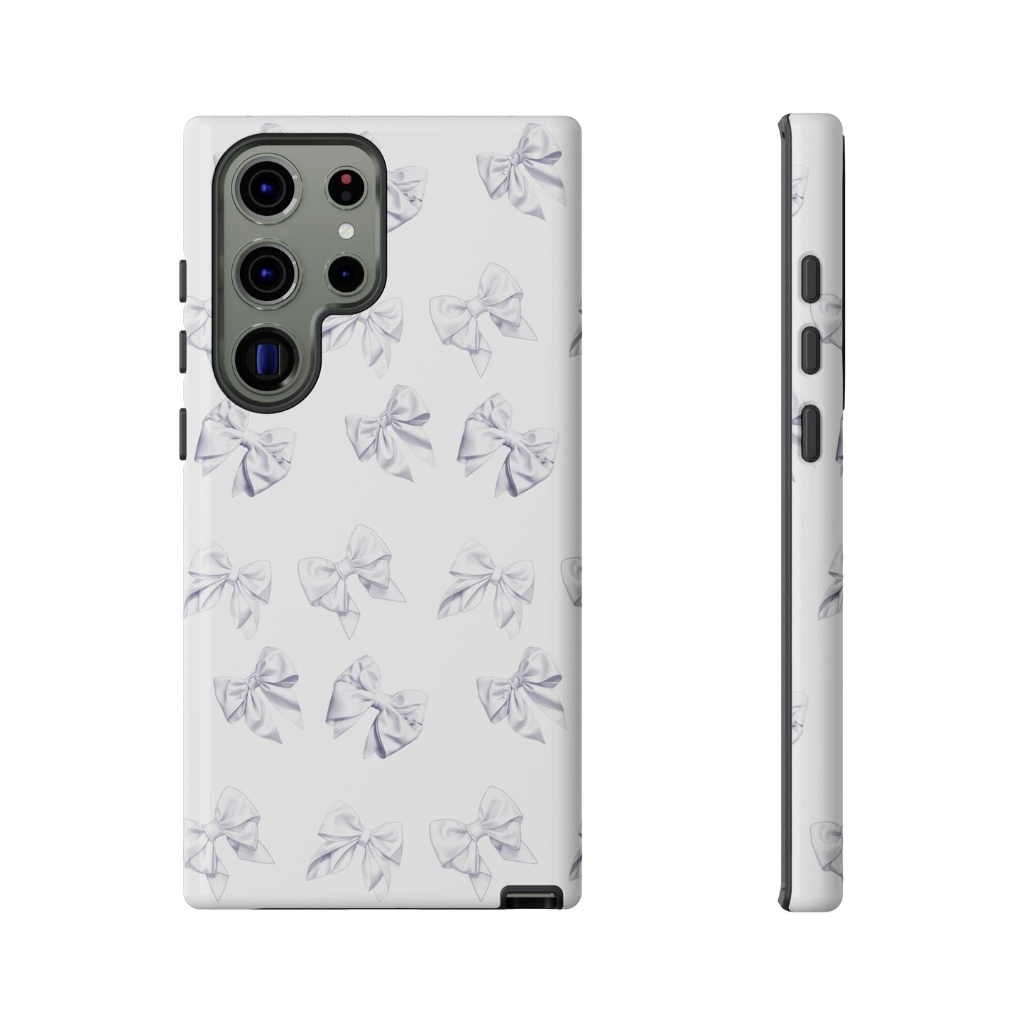 Bow Phone Case White on White