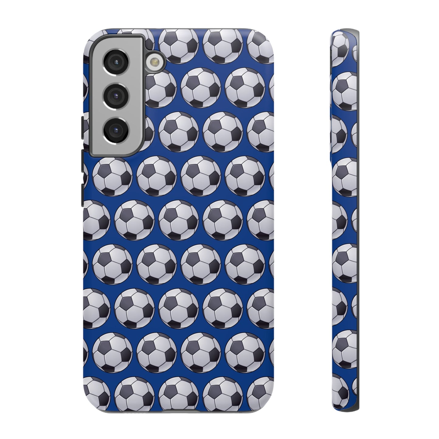 Soccer Ball Phone Case Blue