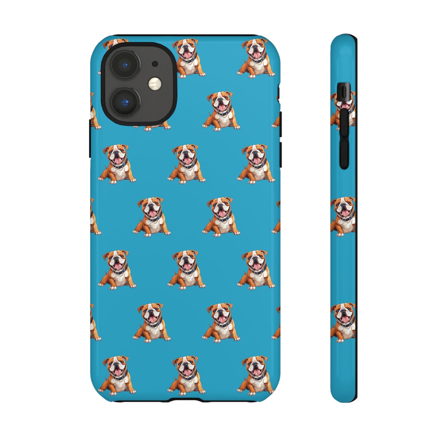 Bulldog Phone Case Turquoise