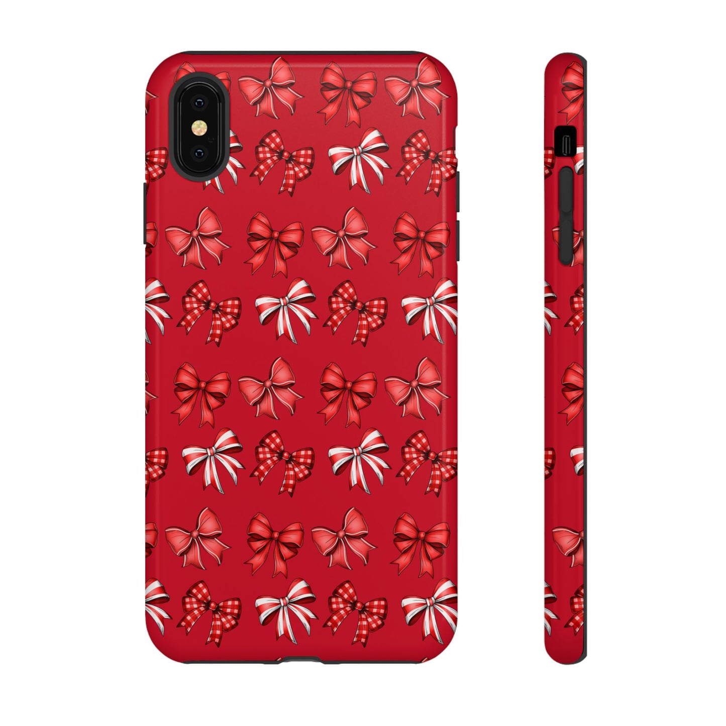 Christmas Bow Phone Case Red