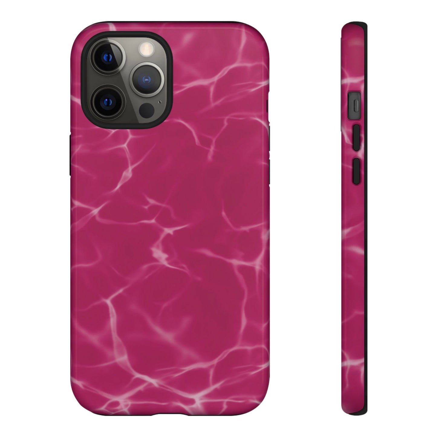 Marble Print Phone Case Berry