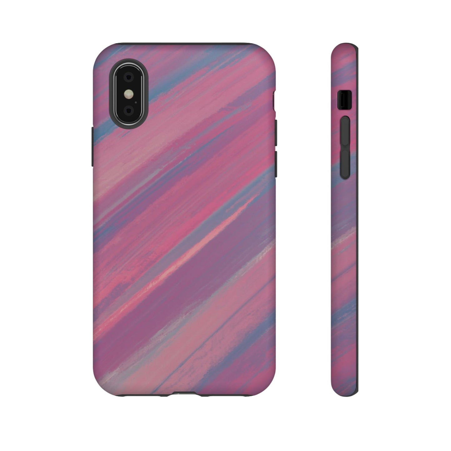 Striped Phone Case Pink