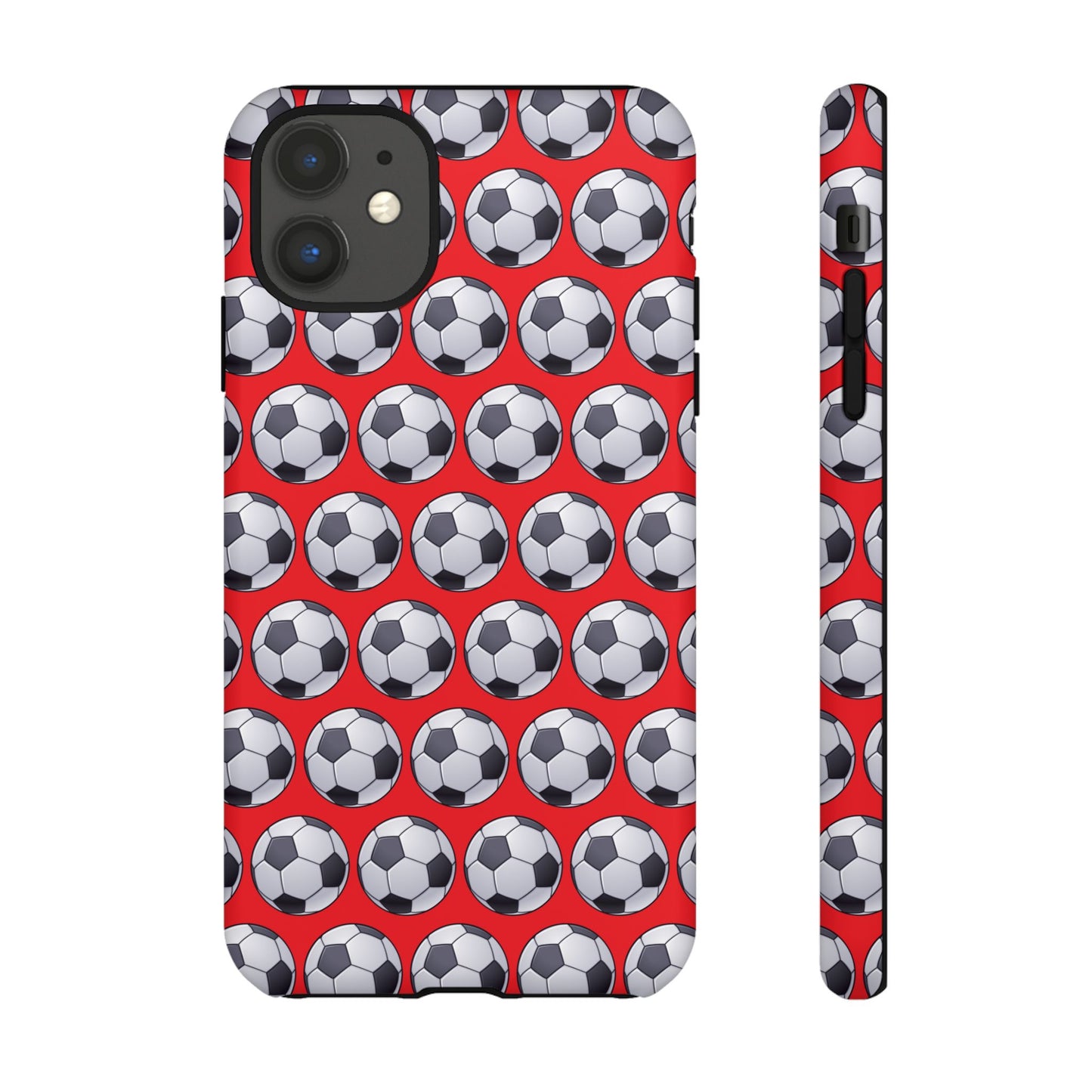 Soccer Ball Phone Case Red