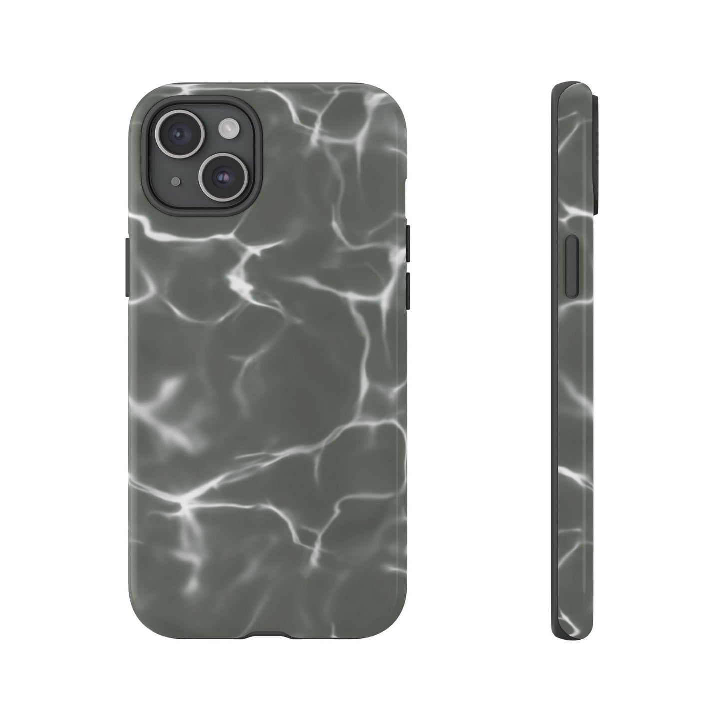 Marble Print Phone Case Gray