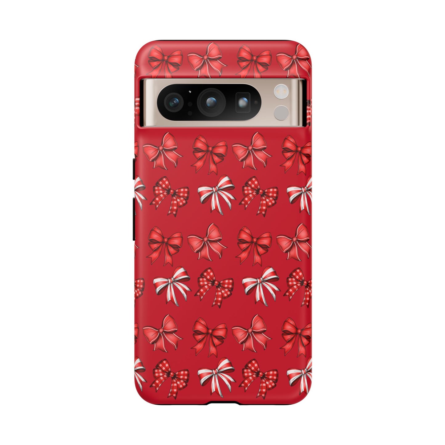 Christmas Bow Phone Case Red