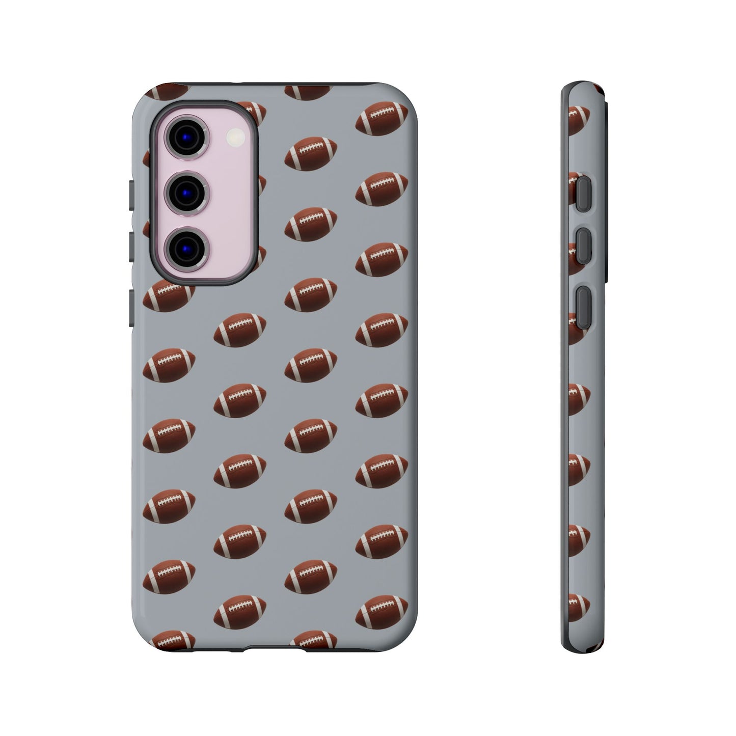 Football Phone Case Silver