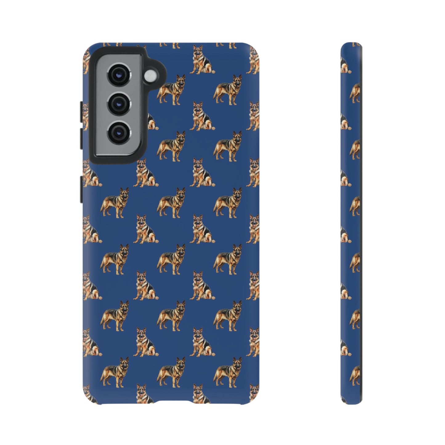 German Shepherd Phone Case Blue