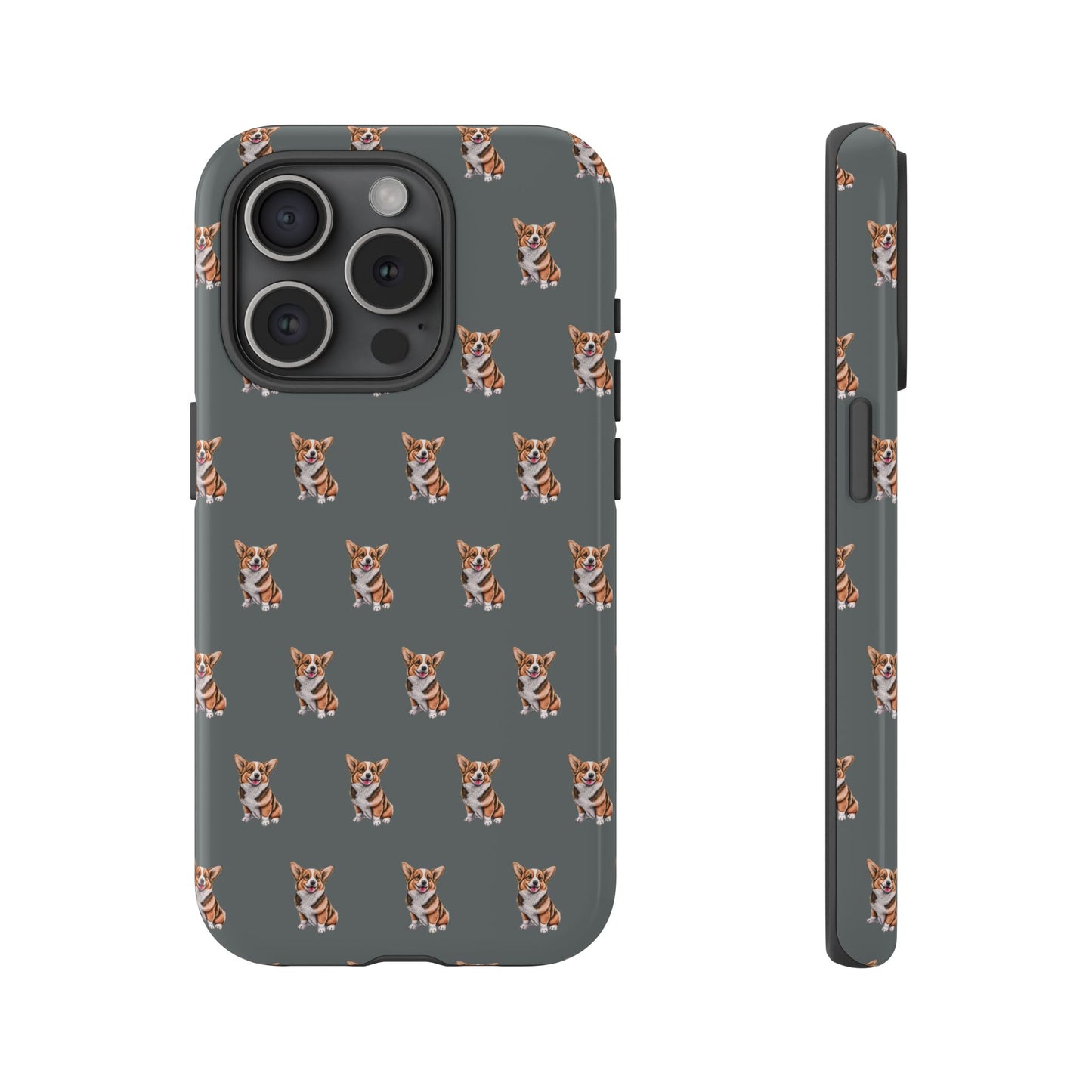 Corgi Phone Case Gray