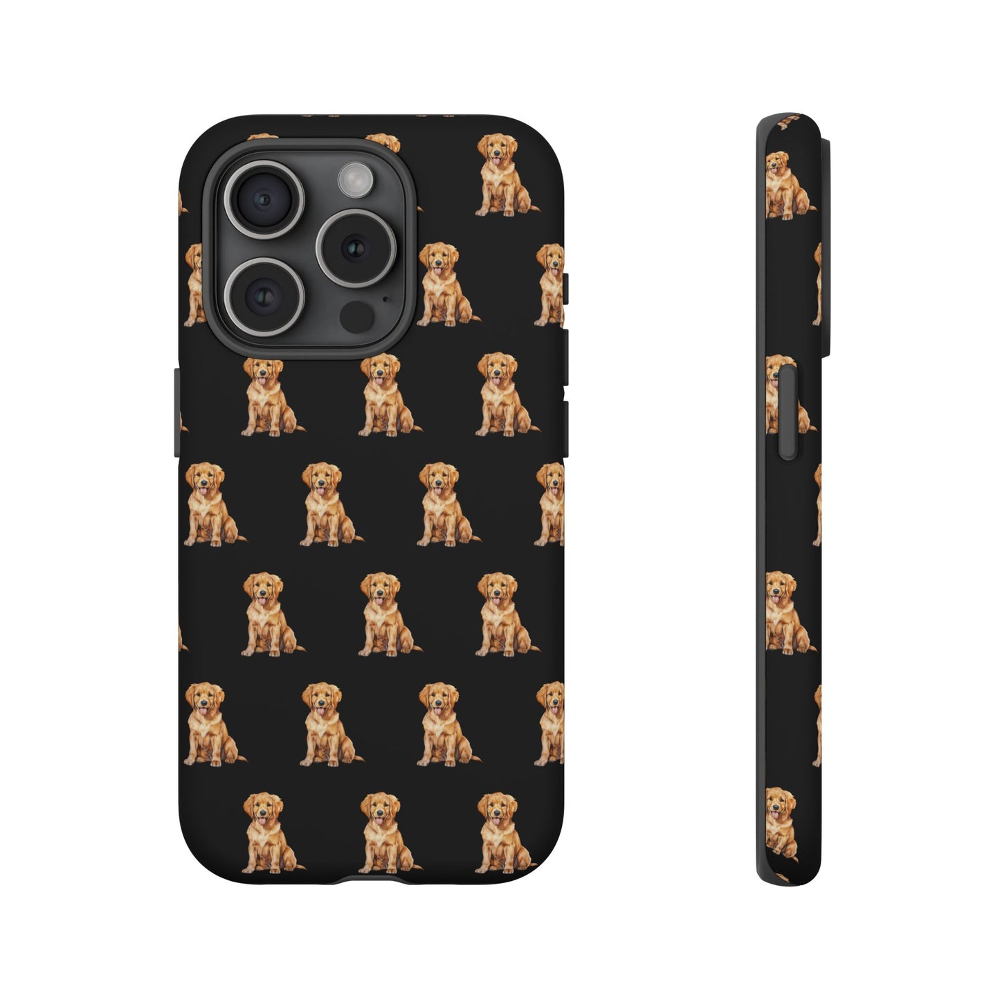 Golden Retriever Phone Case Black