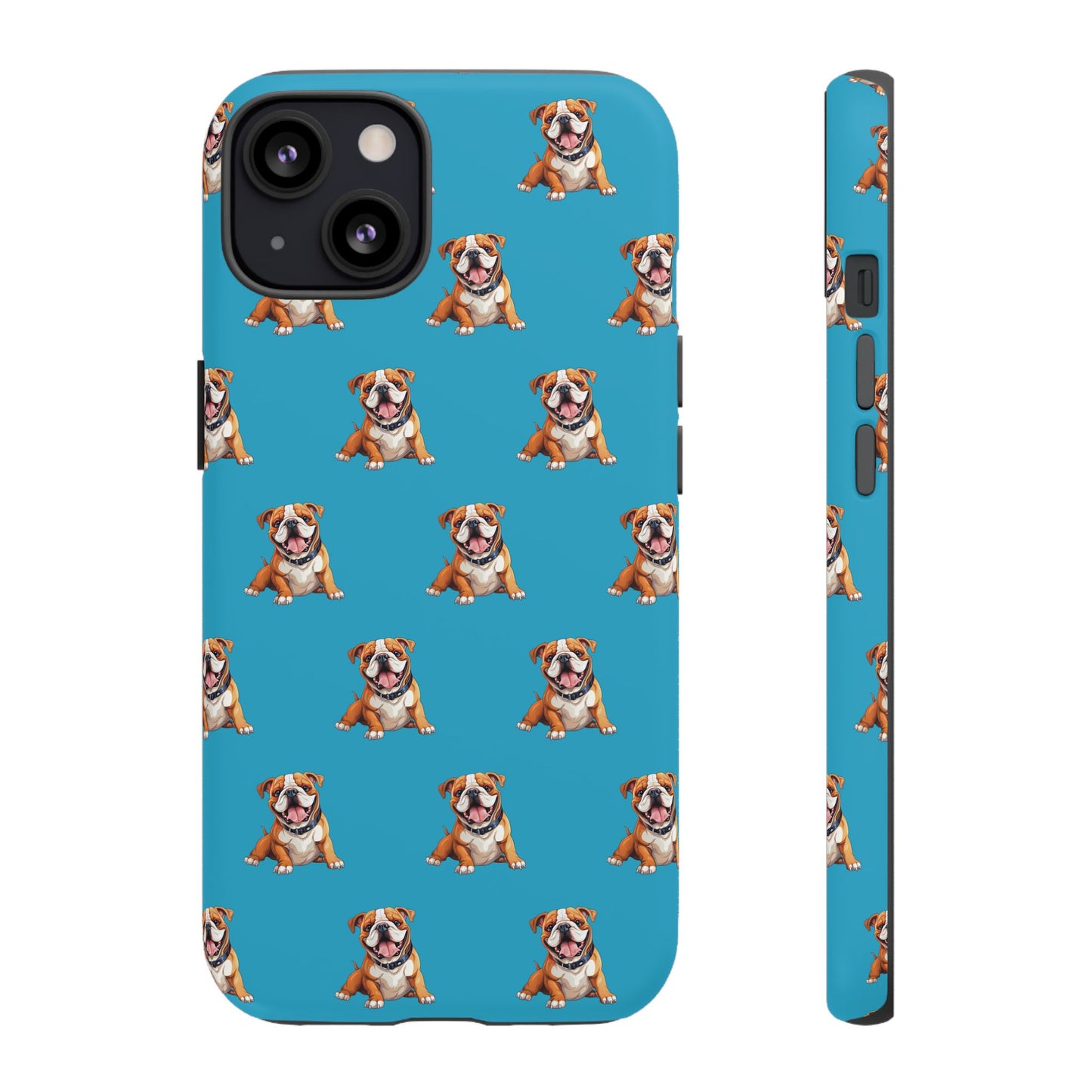 Bulldog Phone Case Turquoise