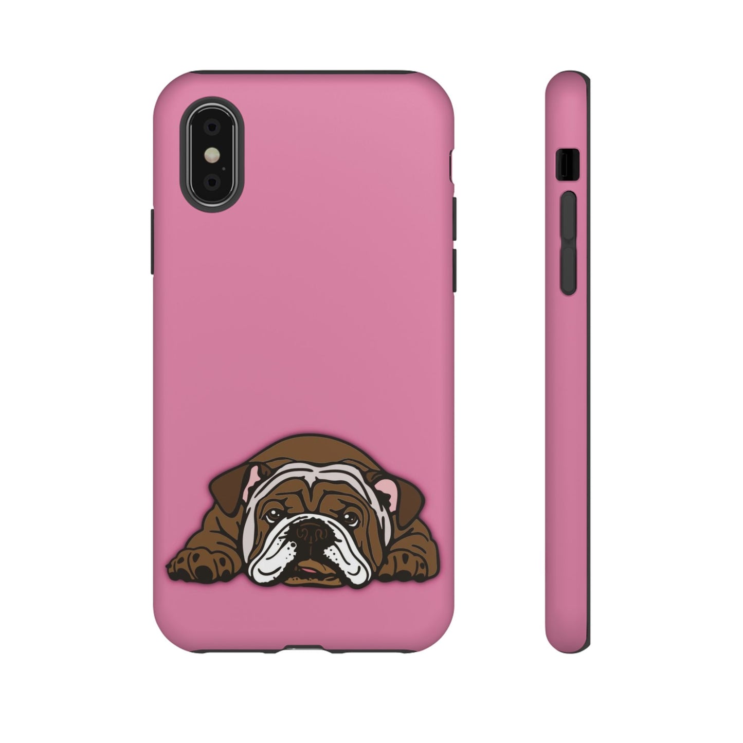 Bulldog Phone Case Pink