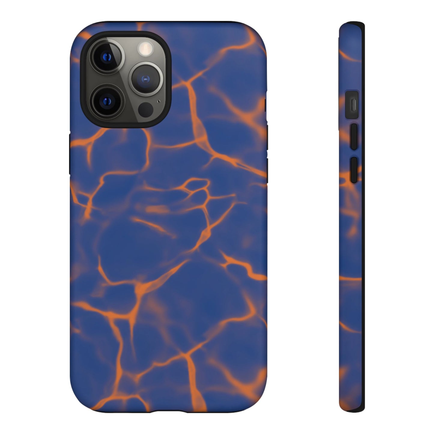 Marble Phone Case Blue Orange